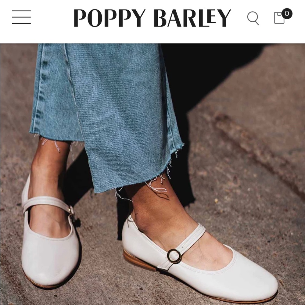 RESERVED FOR JEN: Modern Day Mary Jane Oatmeal 8 poppy barley